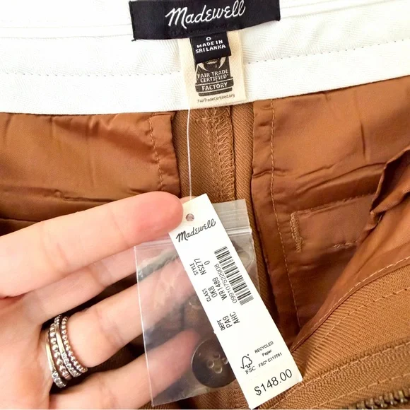 Madewell The Harlow Wool Blend Super Wide-Leg Trouser in Camel - Picture 5 of 9